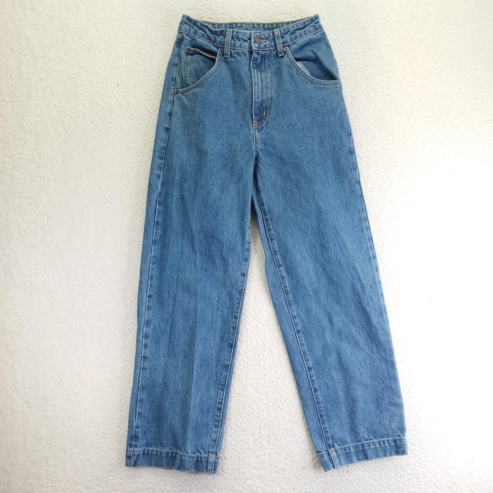 Carmar Denim Womens 26 Blue Wide Leg Cinch Back High Rise Cotton Jeans D46-2325